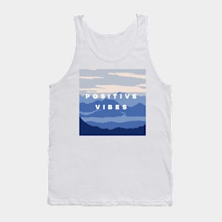 mountain background - good vibes Tank Top